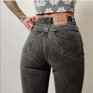 Vintage Levi’s 501 - Lighter Black Wash Jeans